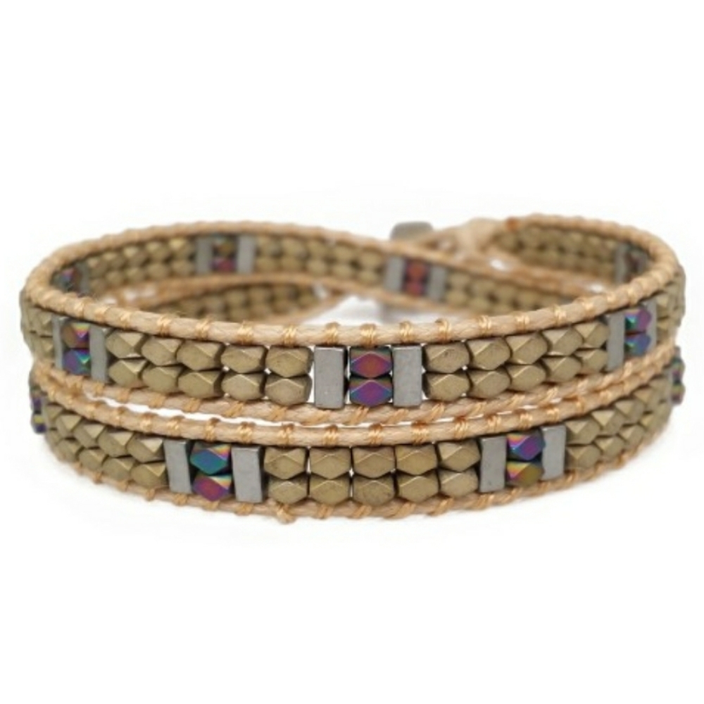 Handmade Katie Soleil Double Wrap Bracelet Choker